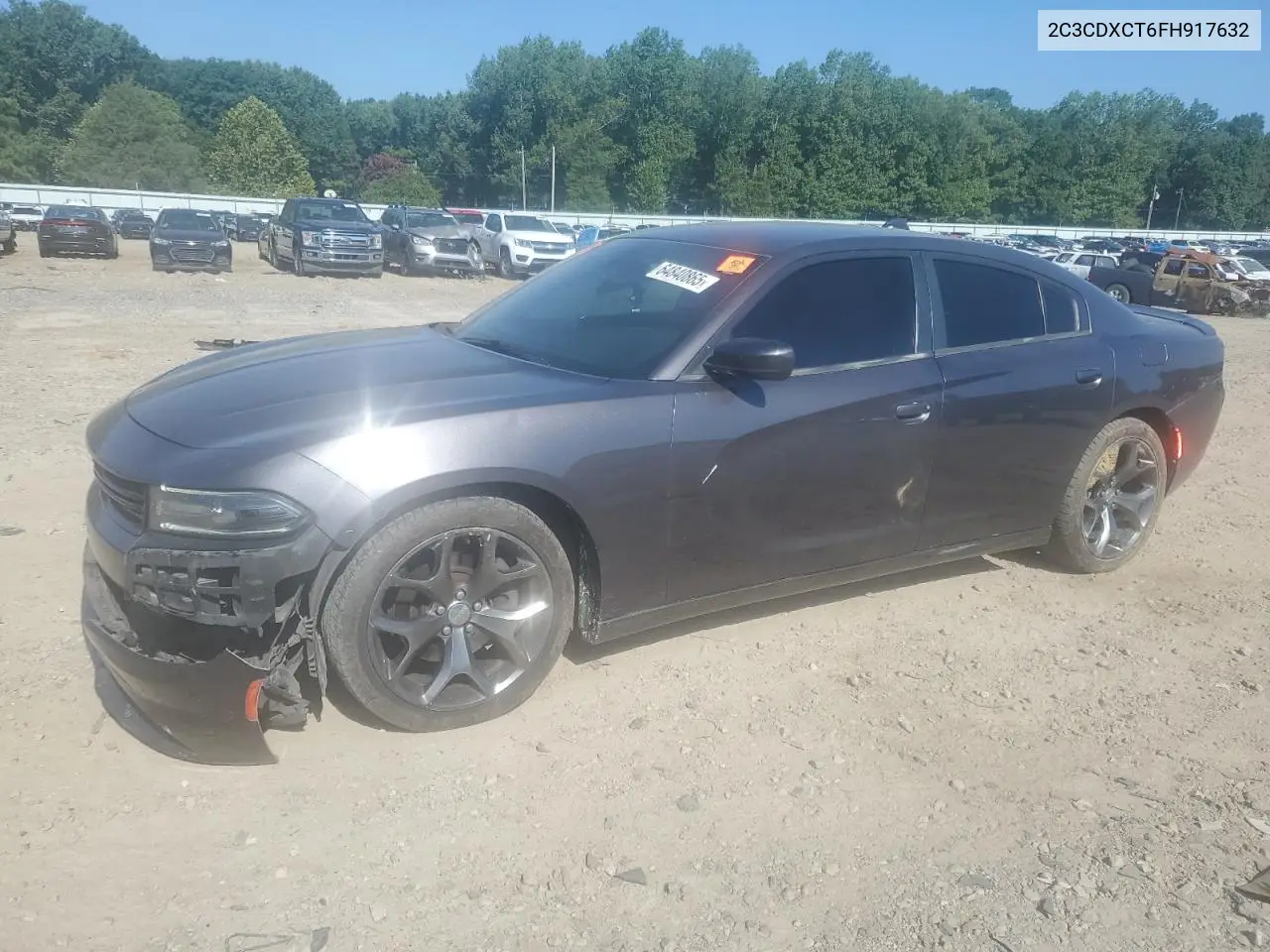 2015 Dodge Charger R/T VIN: 2C3CDXCT6FH917632 Lot: 64840865