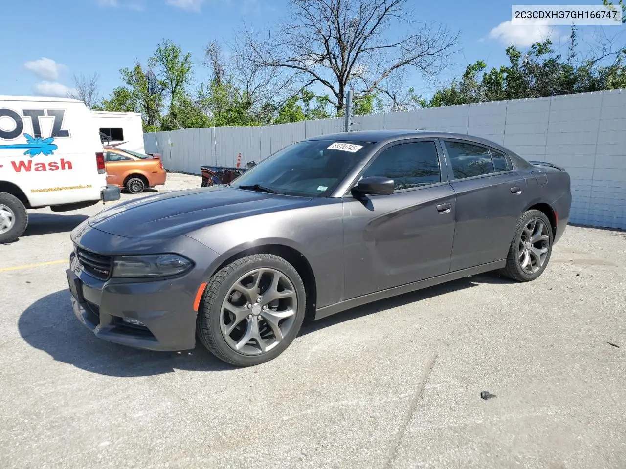 2016 Dodge Charger Sxt VIN: 2C3CDXHG7GH166747 Lot: 53230745