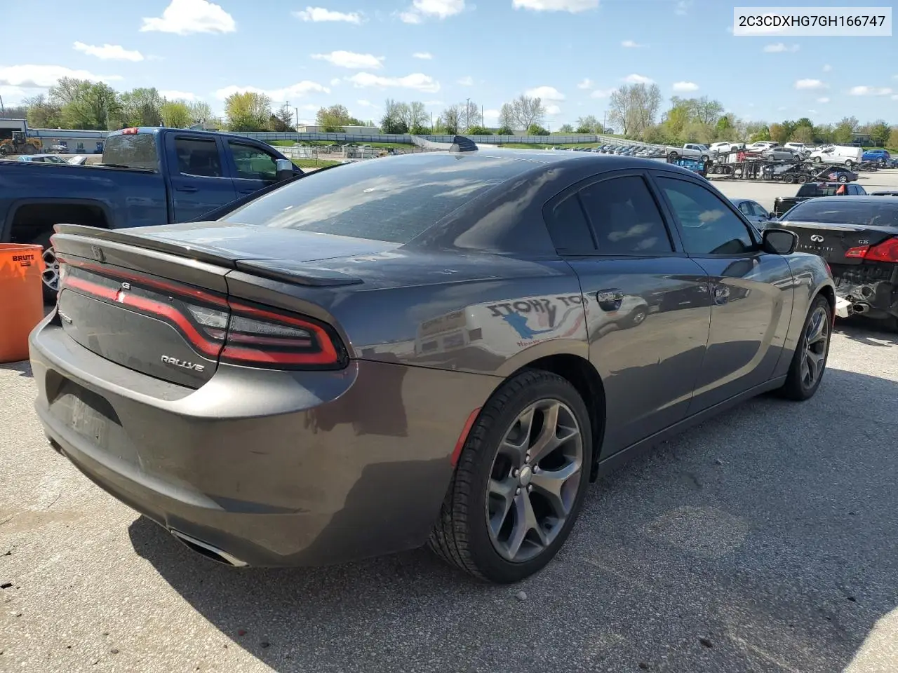 2016 Dodge Charger Sxt VIN: 2C3CDXHG7GH166747 Lot: 53230745