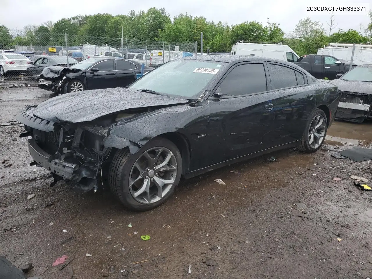 2016 Dodge Charger R/T VIN: 2C3CDXCT7GH333371 Lot: 56290335