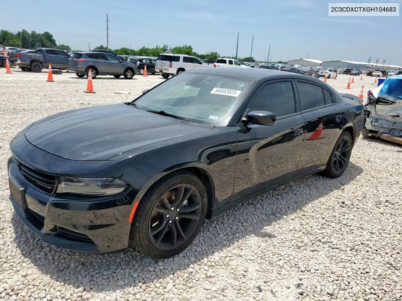 2016 Dodge Charger R/T VIN: 2C3CDXCTXGH104683 Lot: 56692025