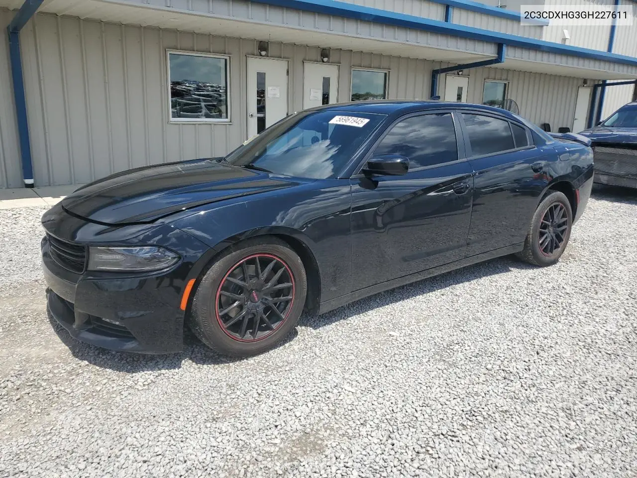 2016 Dodge Charger Sxt VIN: 2C3CDXHG3GH227611 Lot: 56961945