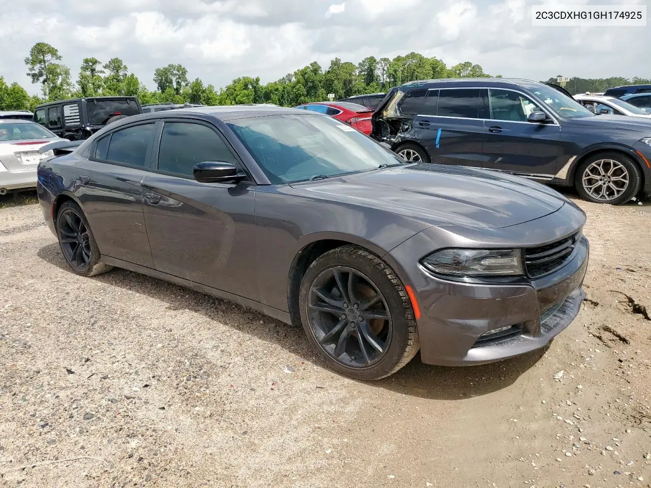 2016 Dodge Charger Sxt VIN: 2C3CDXHG1GH174925 Lot: 62083445