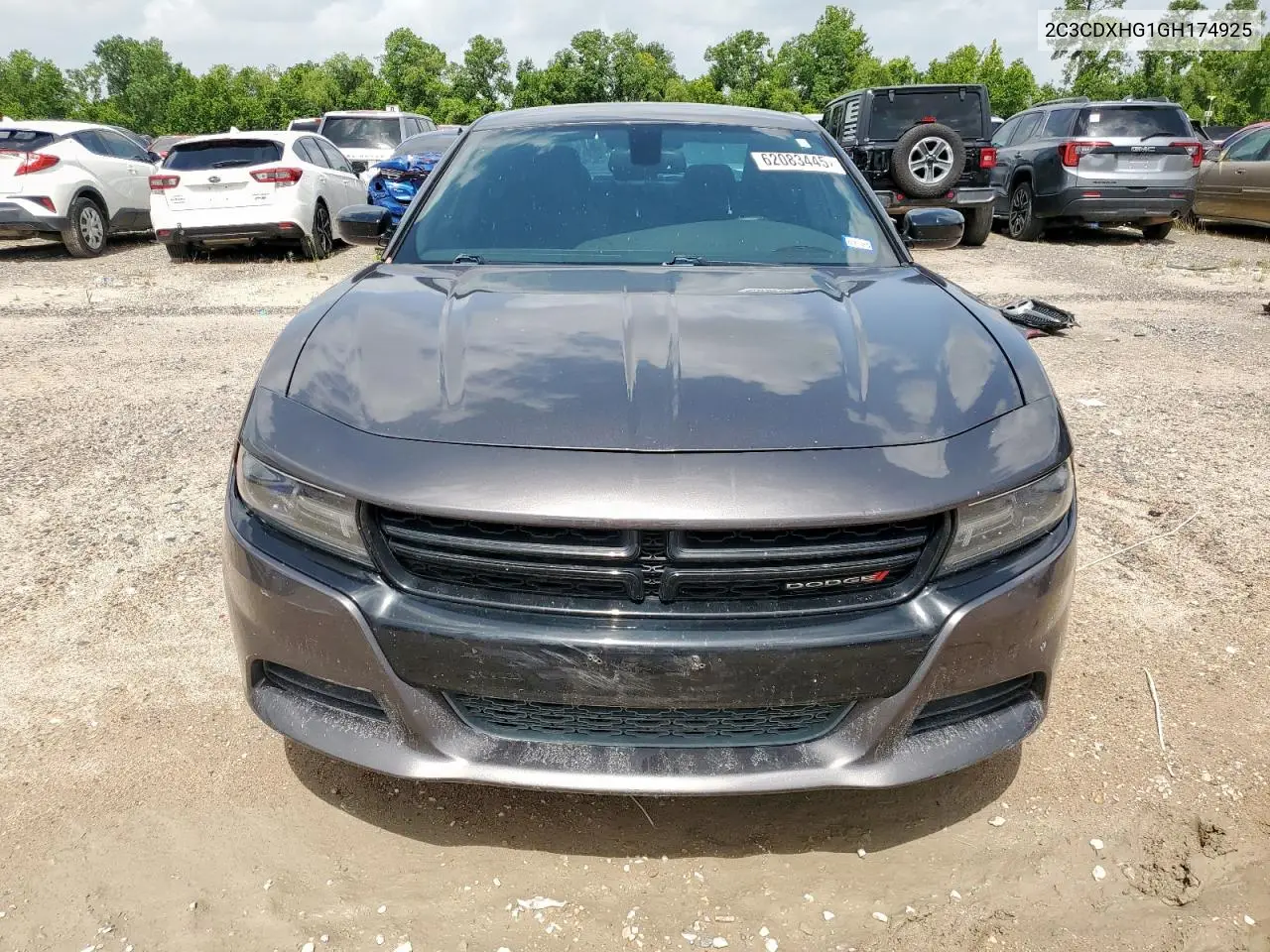 2016 Dodge Charger Sxt VIN: 2C3CDXHG1GH174925 Lot: 62083445