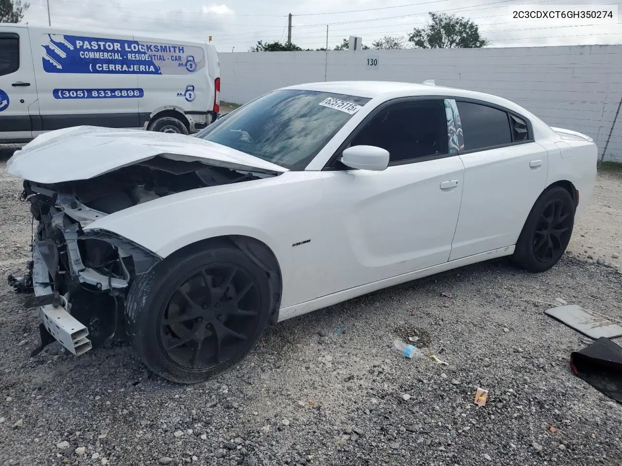 2016 Dodge Charger R/T VIN: 2C3CDXCT6GH350274 Lot: 62575115