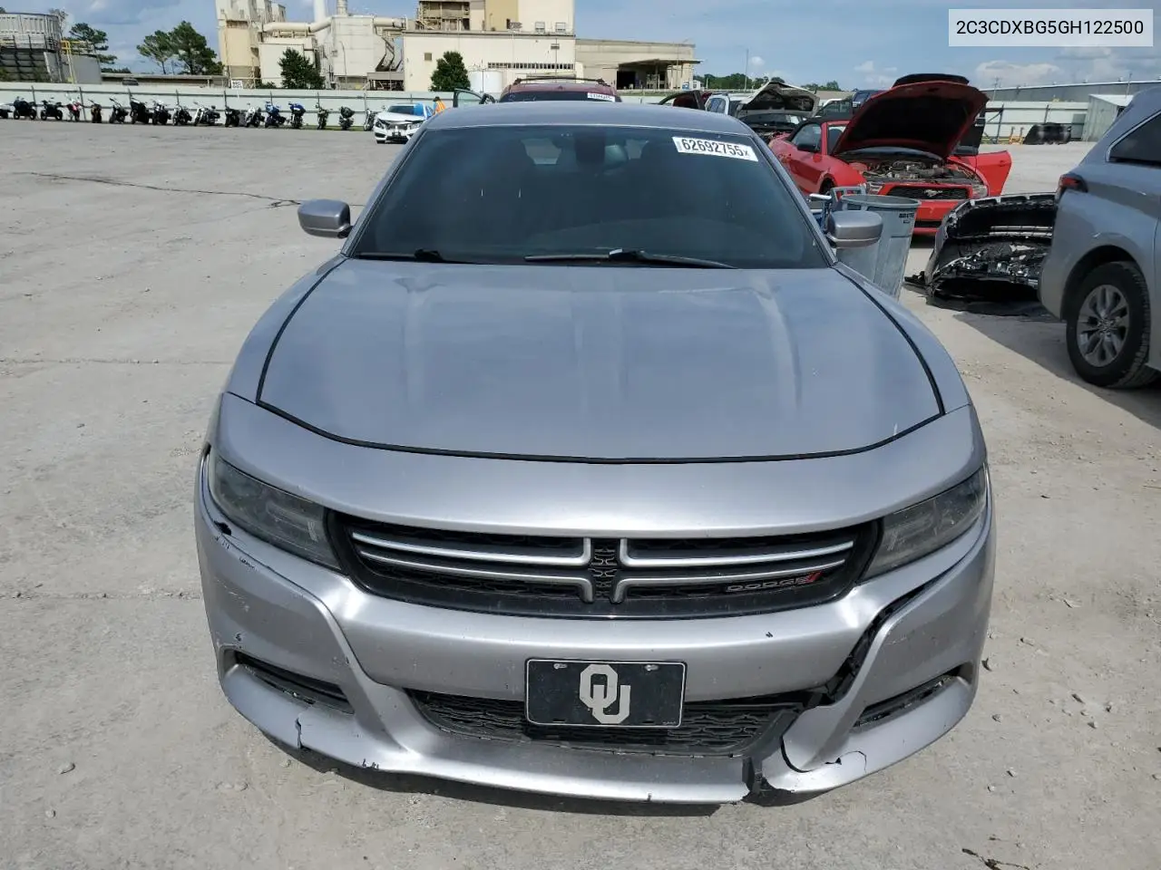 2016 Dodge Charger Se VIN: 2C3CDXBG5GH122500 Lot: 62692755