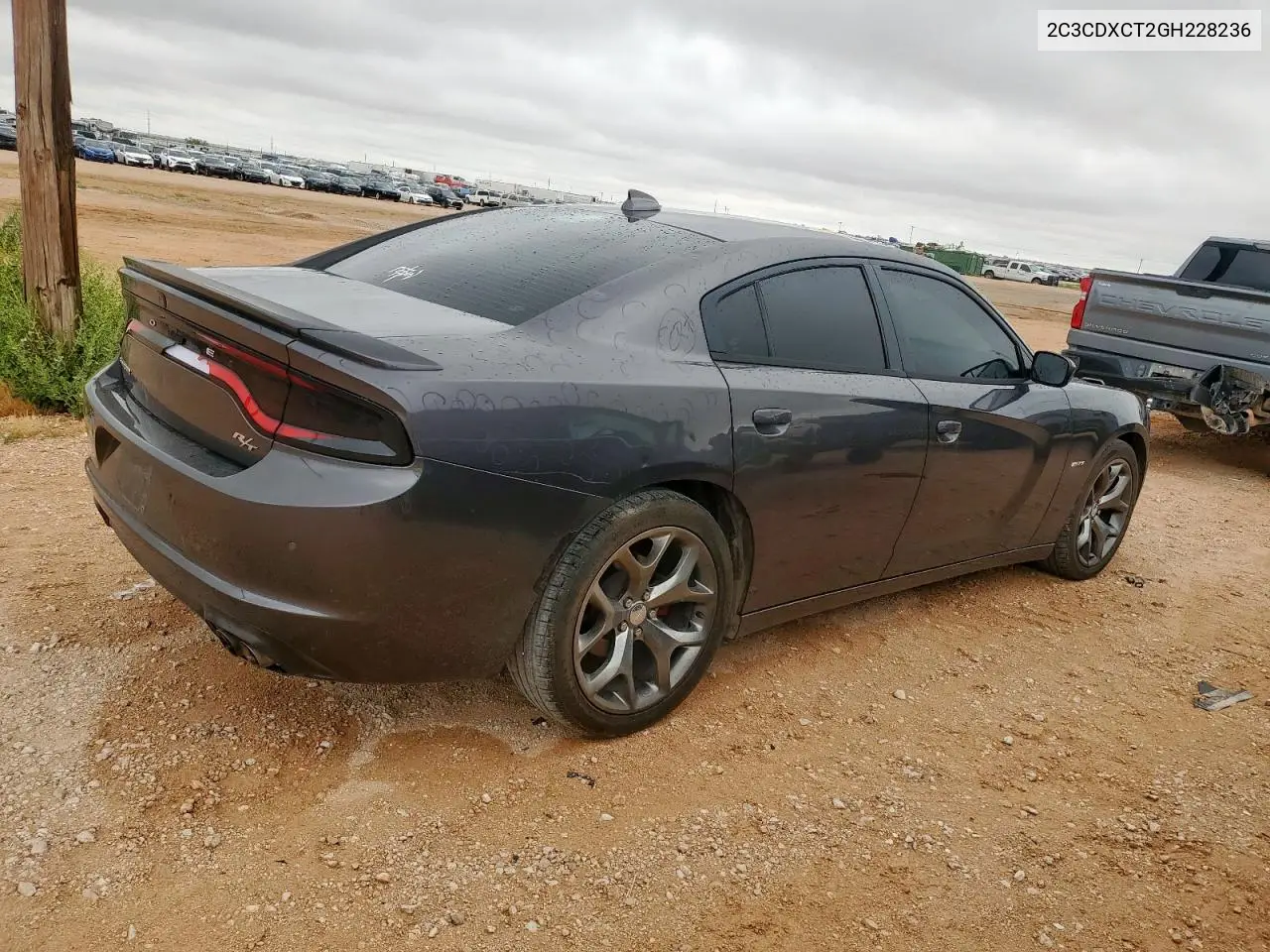 2016 Dodge Charger R/T VIN: 2C3CDXCT2GH228236 Lot: 62787625