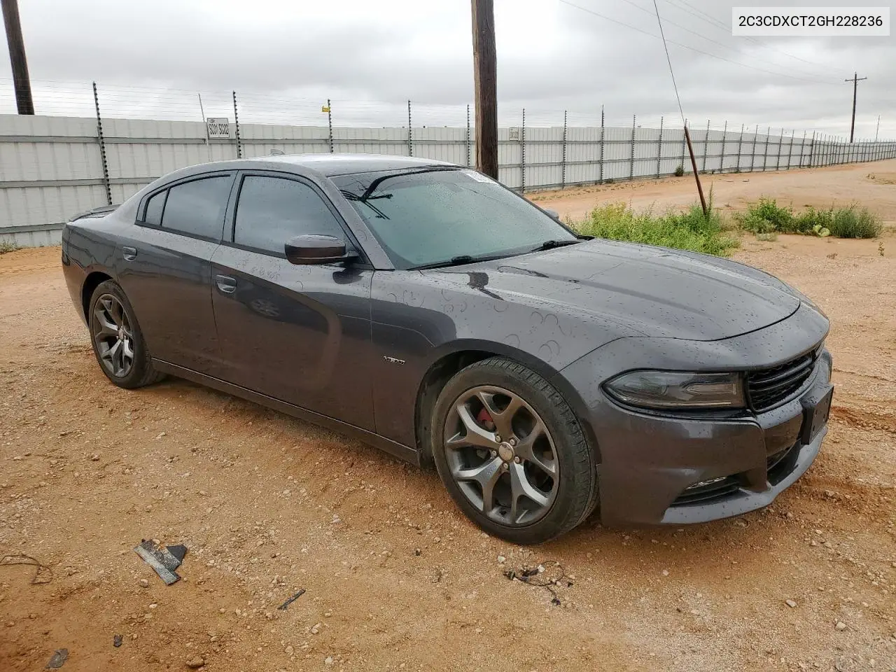 2016 Dodge Charger R/T VIN: 2C3CDXCT2GH228236 Lot: 62787625