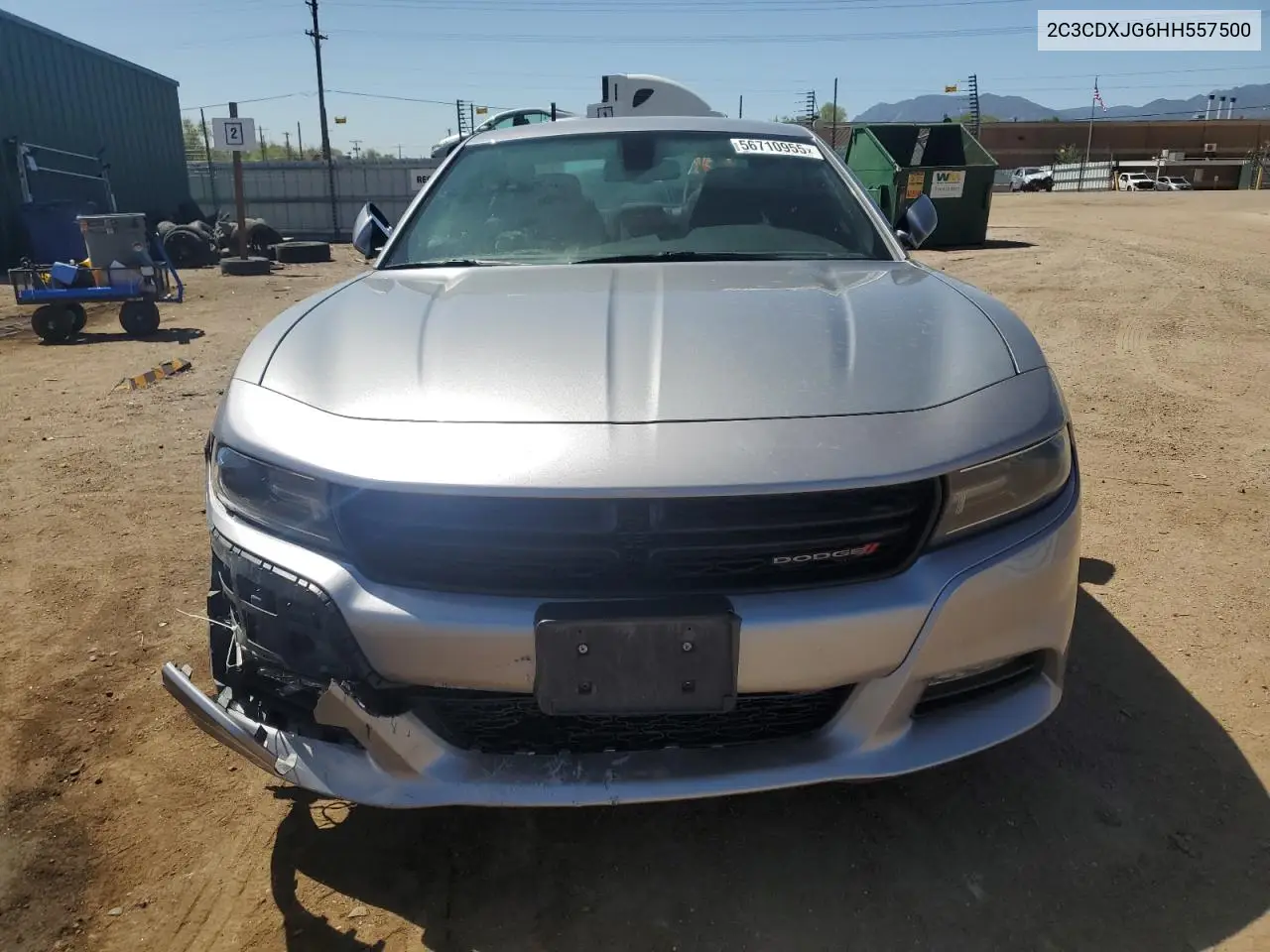 2017 Dodge Charger Sxt VIN: 2C3CDXJG6HH557500 Lot: 56710955