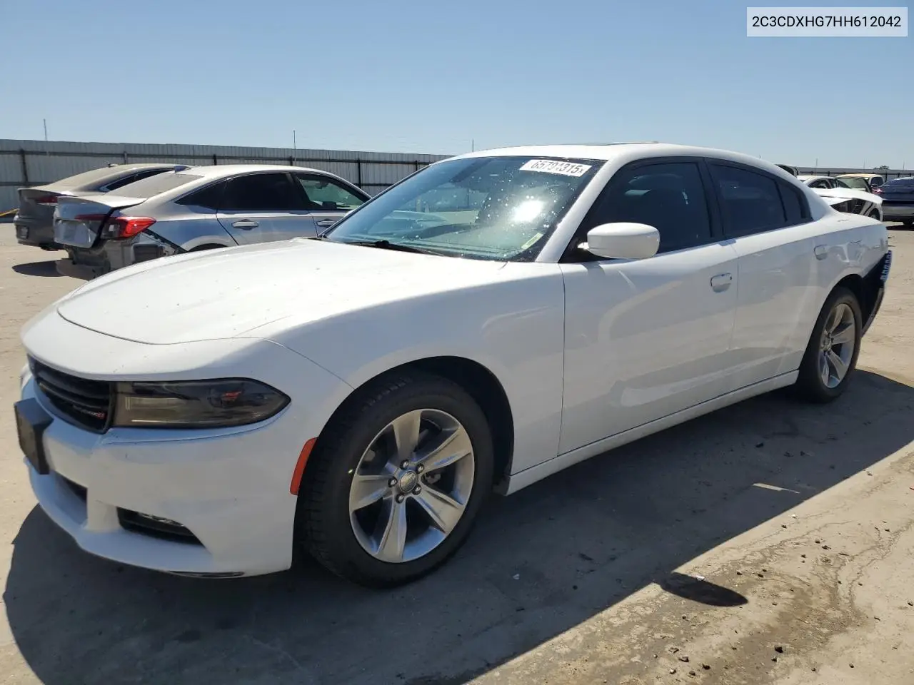 2017 Dodge Charger Sxt VIN: 2C3CDXHG7HH612042 Lot: 65794315