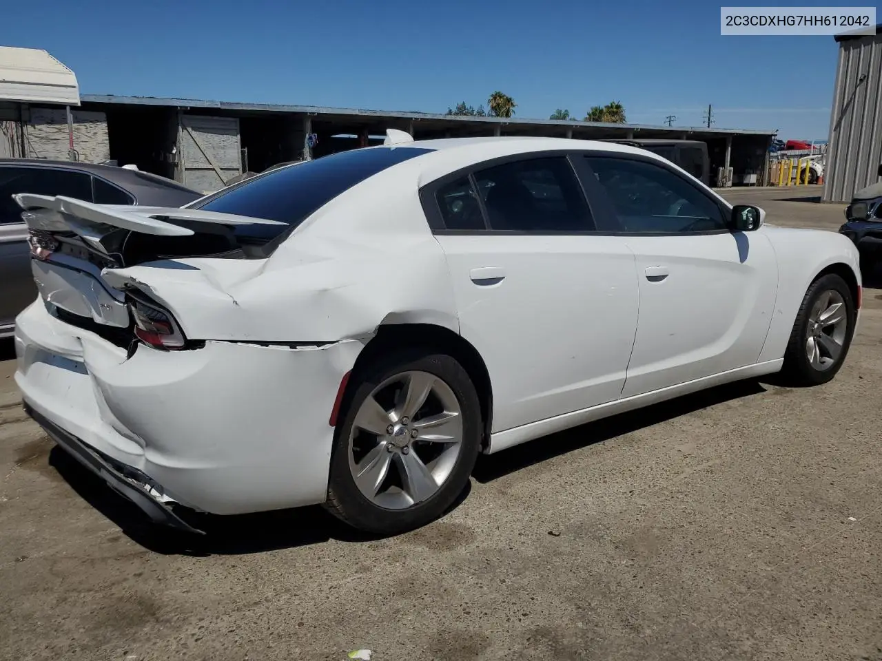 2017 Dodge Charger Sxt VIN: 2C3CDXHG7HH612042 Lot: 65794315
