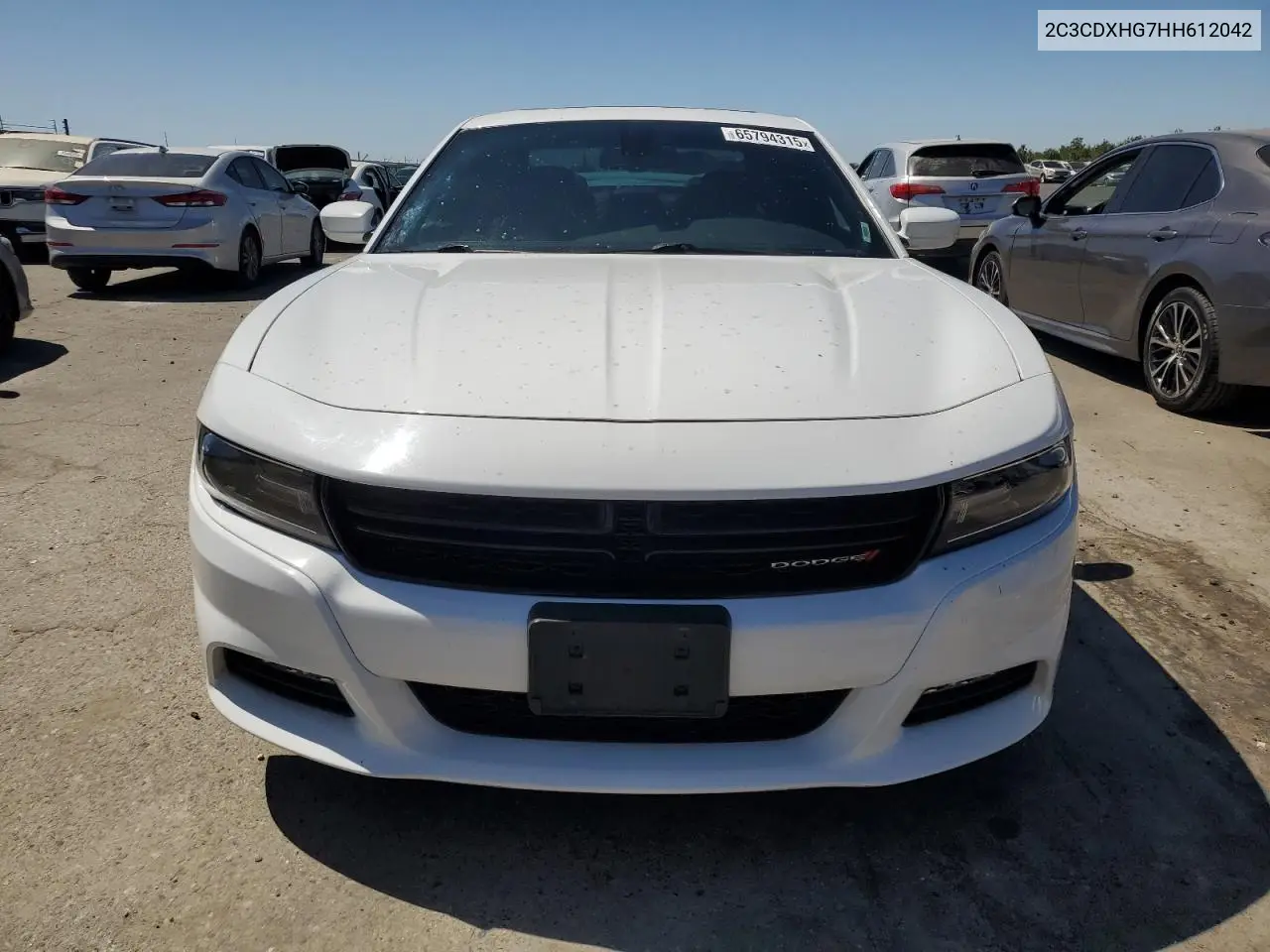 2017 Dodge Charger Sxt VIN: 2C3CDXHG7HH612042 Lot: 65794315