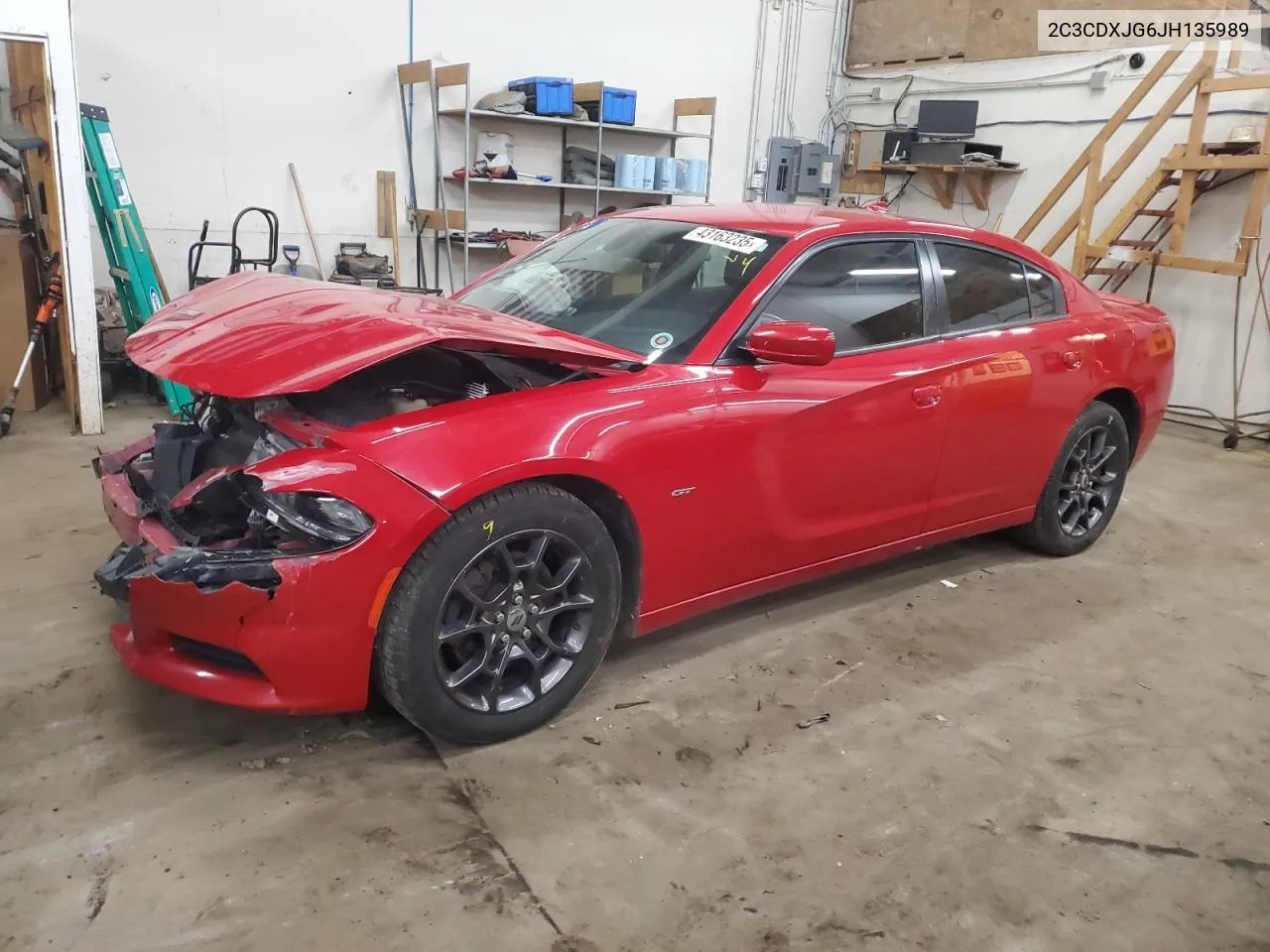 2018 Dodge Charger Gt VIN: 2C3CDXJG6JH135989 Lot: 43163235