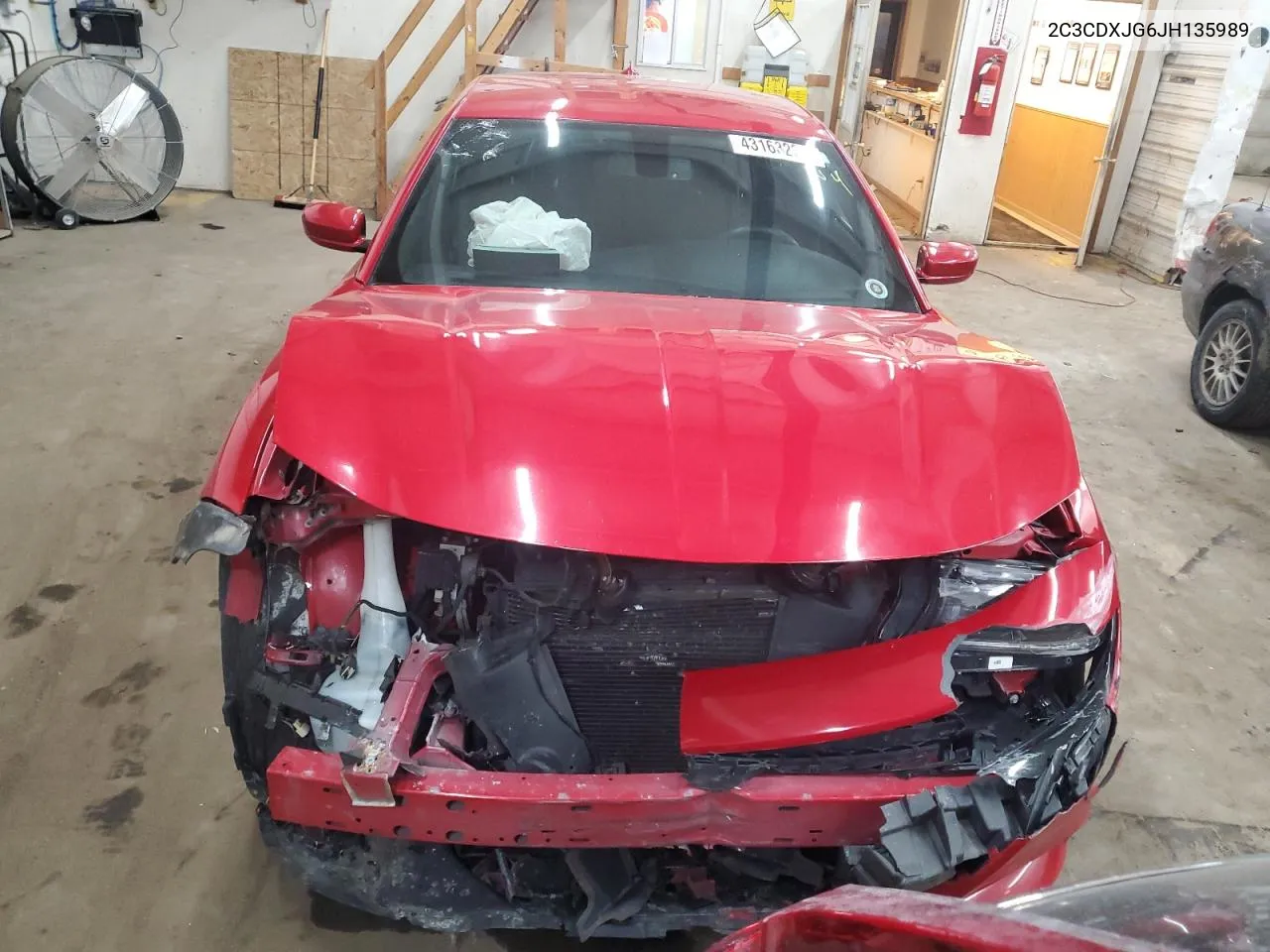 2018 Dodge Charger Gt VIN: 2C3CDXJG6JH135989 Lot: 43163235