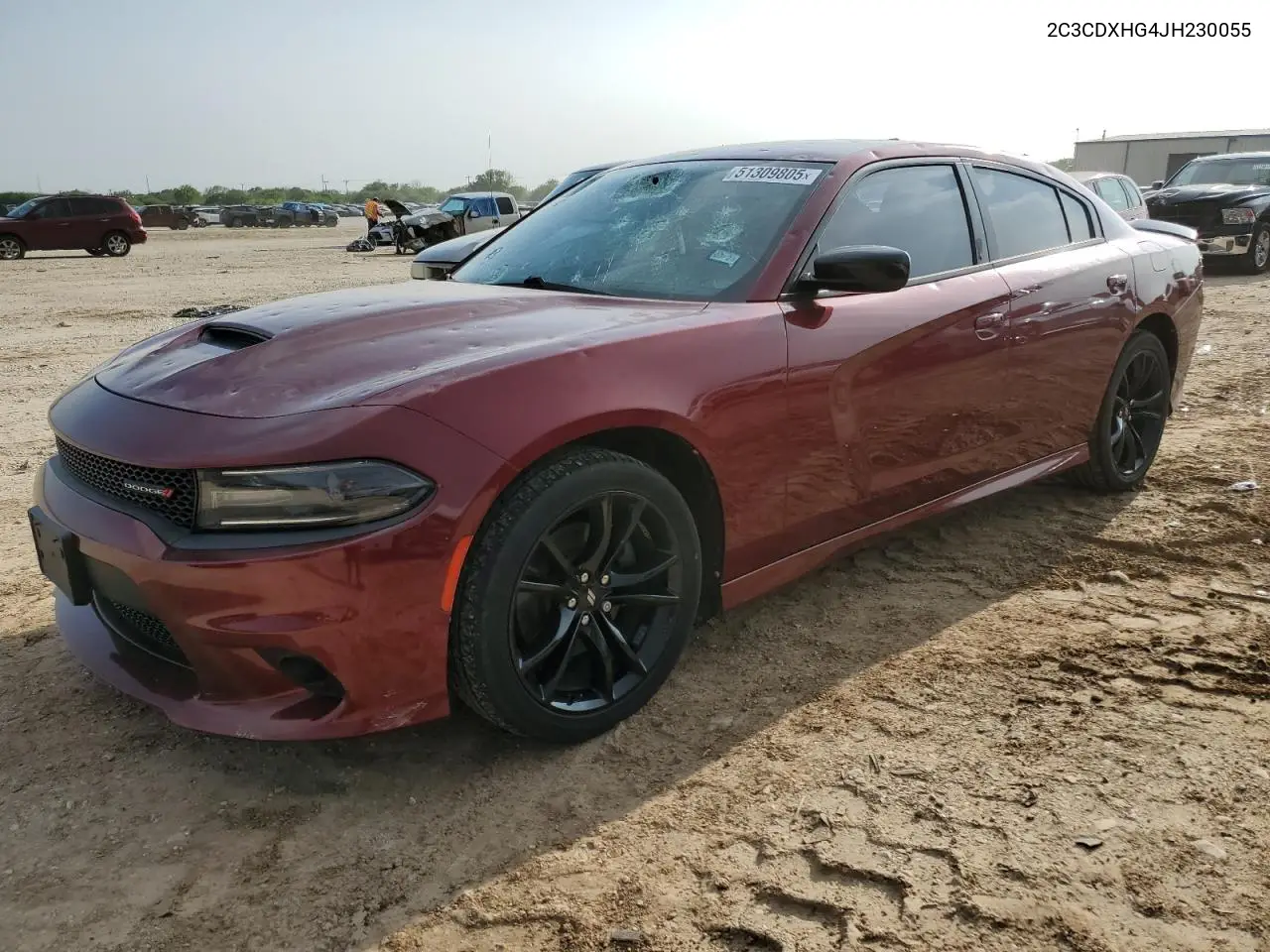 2018 Dodge Charger Sxt Plus VIN: 2C3CDXHG4JH230055 Lot: 51309805