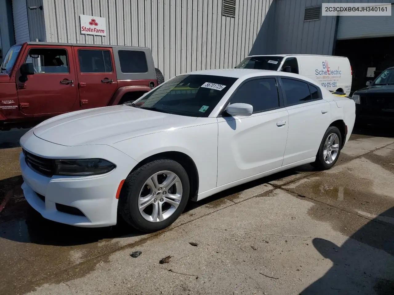 2018 Dodge Charger Sxt VIN: 2C3CDXBG4JH340161 Lot: 56701725