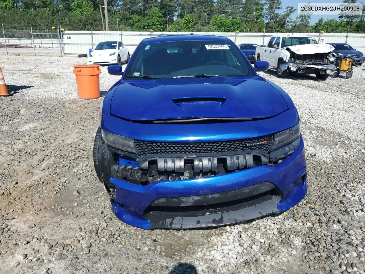 2018 Dodge Charger Sxt Plus VIN: 2C3CDXHG2JH200908 Lot: 57040965