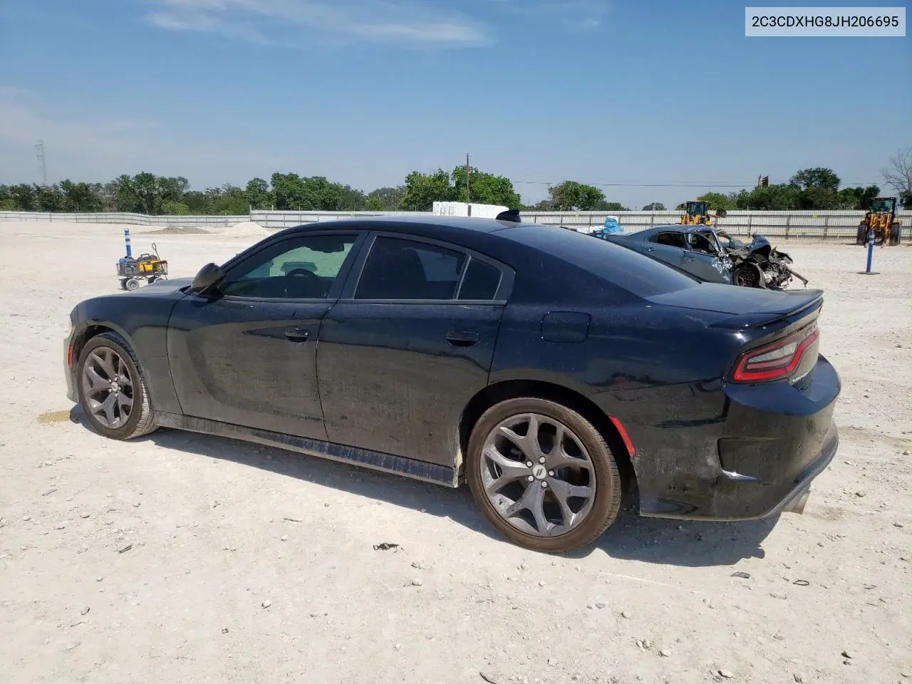 2018 Dodge Charger Sxt Plus VIN: 2C3CDXHG8JH206695 Lot: 57130315