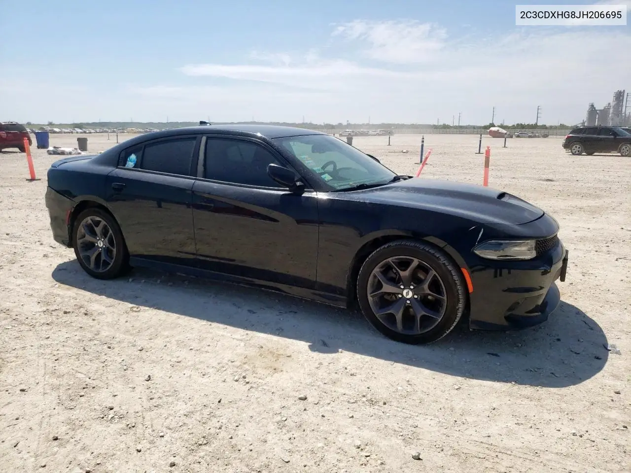 2018 Dodge Charger Sxt Plus VIN: 2C3CDXHG8JH206695 Lot: 57130315