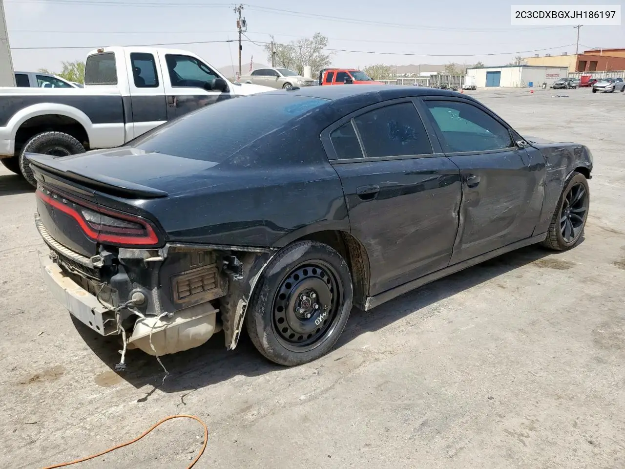2018 Dodge Charger Sxt VIN: 2C3CDXBGXJH186197 Lot: 60808055