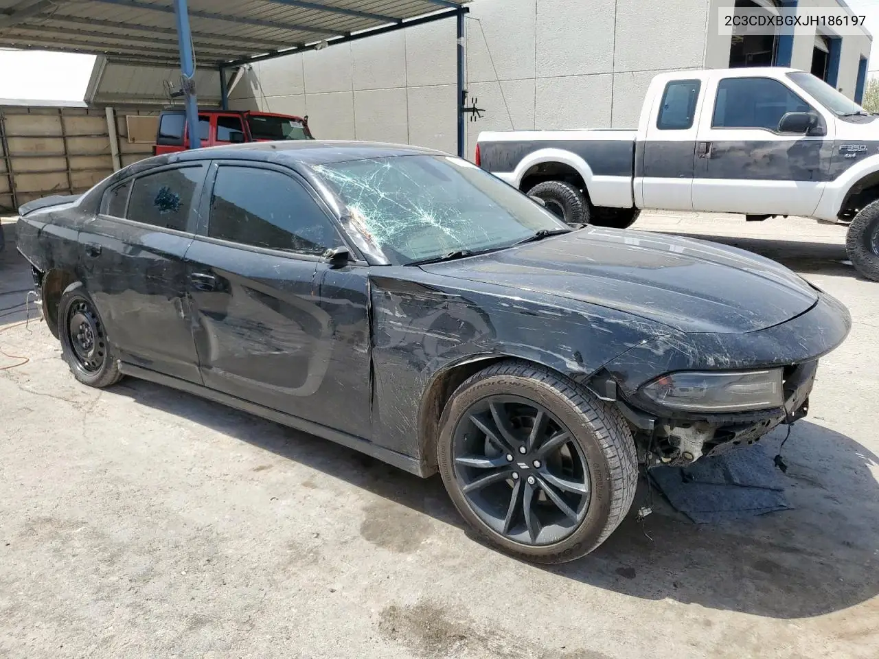2018 Dodge Charger Sxt VIN: 2C3CDXBGXJH186197 Lot: 60808055