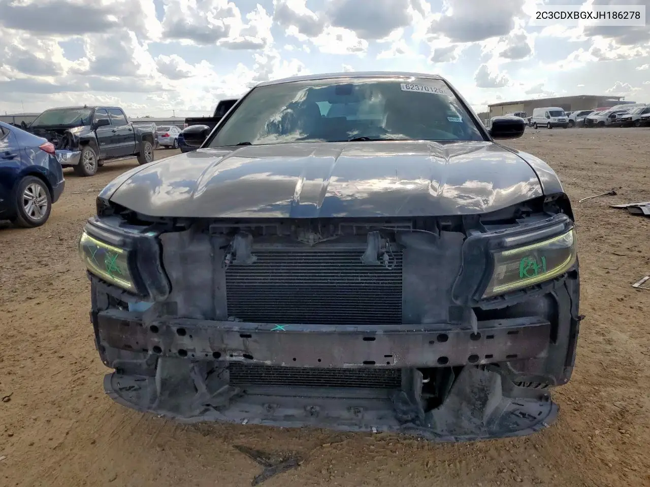 2018 Dodge Charger Sxt VIN: 2C3CDXBGXJH186278 Lot: 62370125