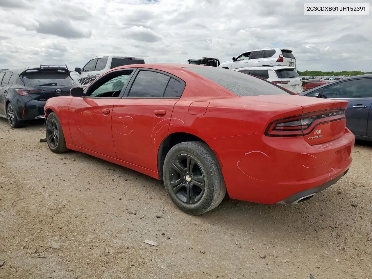 2018 Dodge Charger Sxt VIN: 2C3CDXBG1JH152391 Lot: 62886805