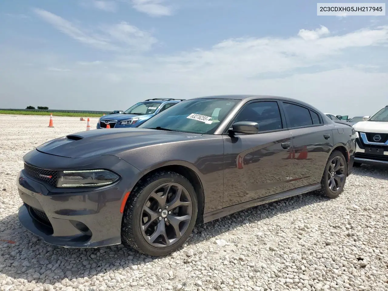 2018 Dodge Charger Sxt Plus VIN: 2C3CDXHG5JH217945 Lot: 63276255