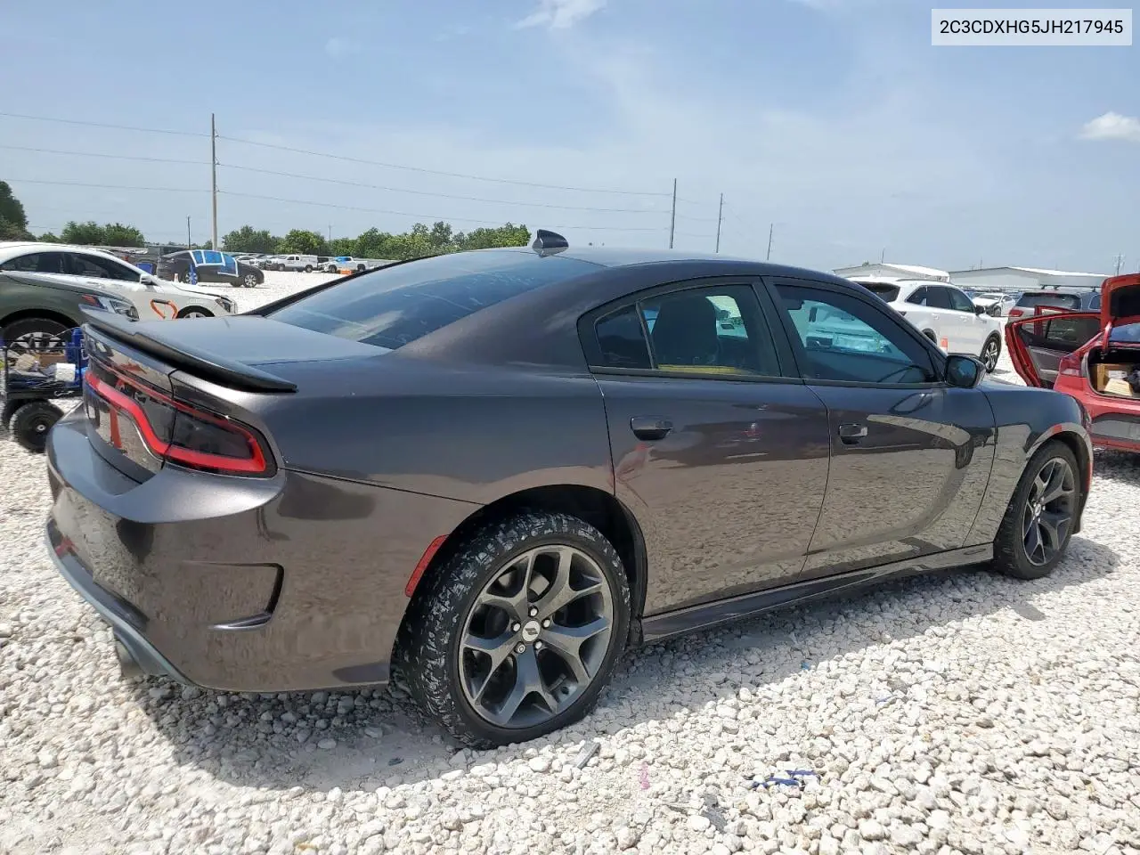2018 Dodge Charger Sxt Plus VIN: 2C3CDXHG5JH217945 Lot: 63276255