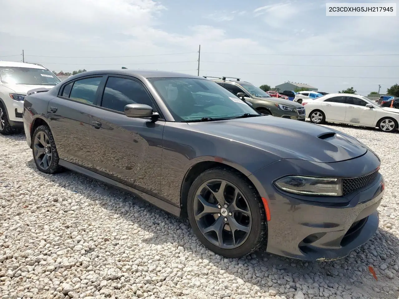 2018 Dodge Charger Sxt Plus VIN: 2C3CDXHG5JH217945 Lot: 63276255