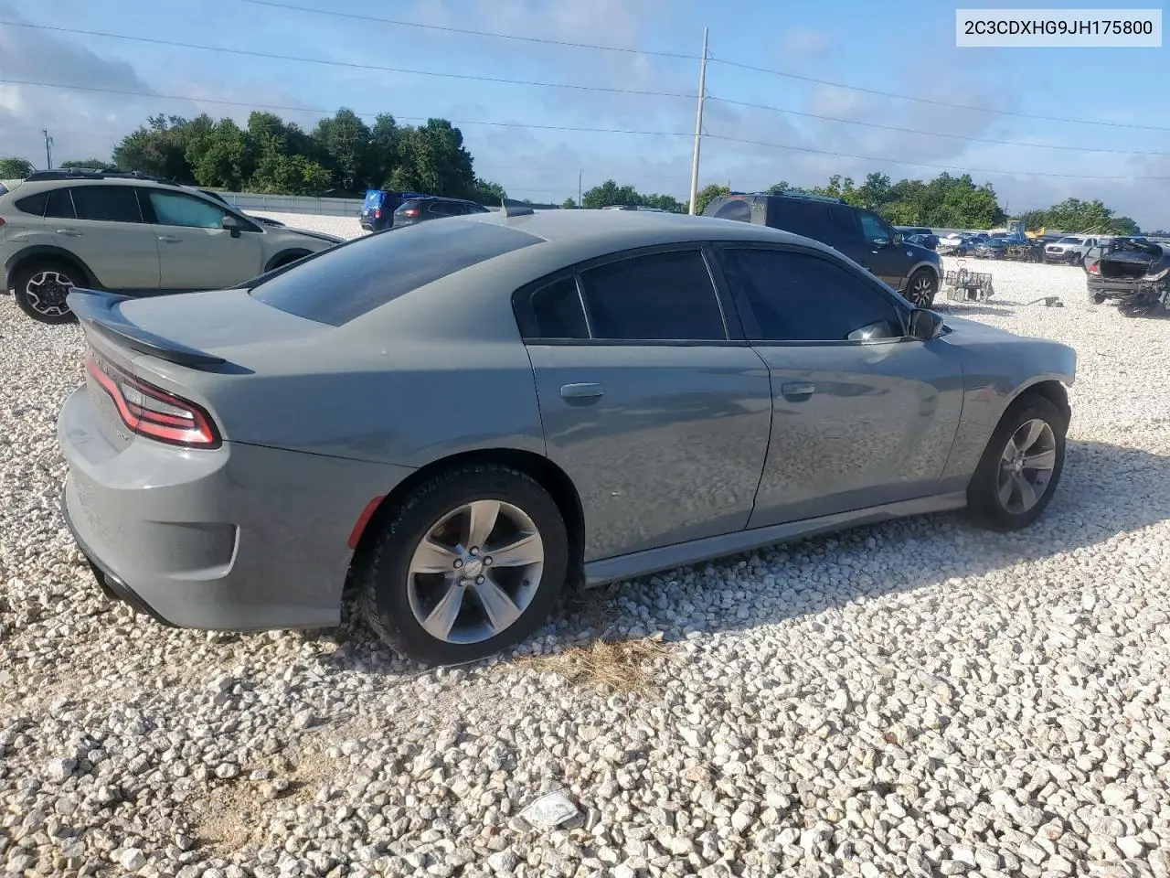 2018 Dodge Charger Sxt Plus VIN: 2C3CDXHG9JH175800 Lot: 65800845