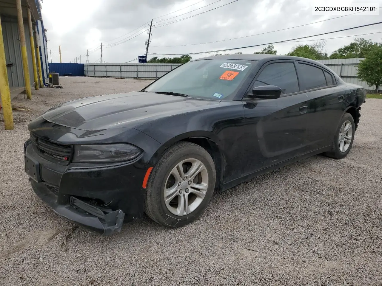 2019 Dodge Charger Sxt VIN: 2C3CDXBG8KH542101 Lot: 49435865