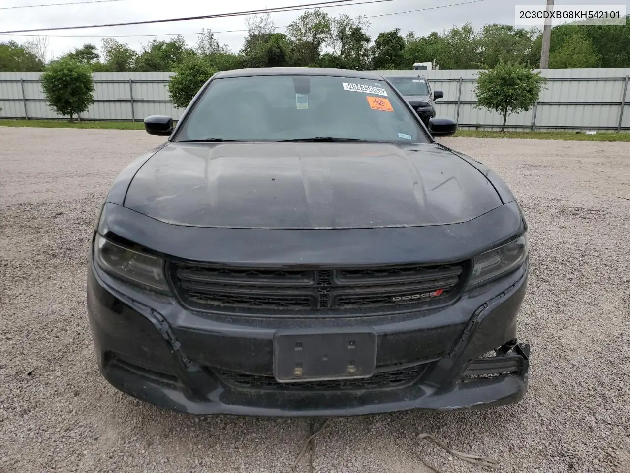 2019 Dodge Charger Sxt VIN: 2C3CDXBG8KH542101 Lot: 49435865
