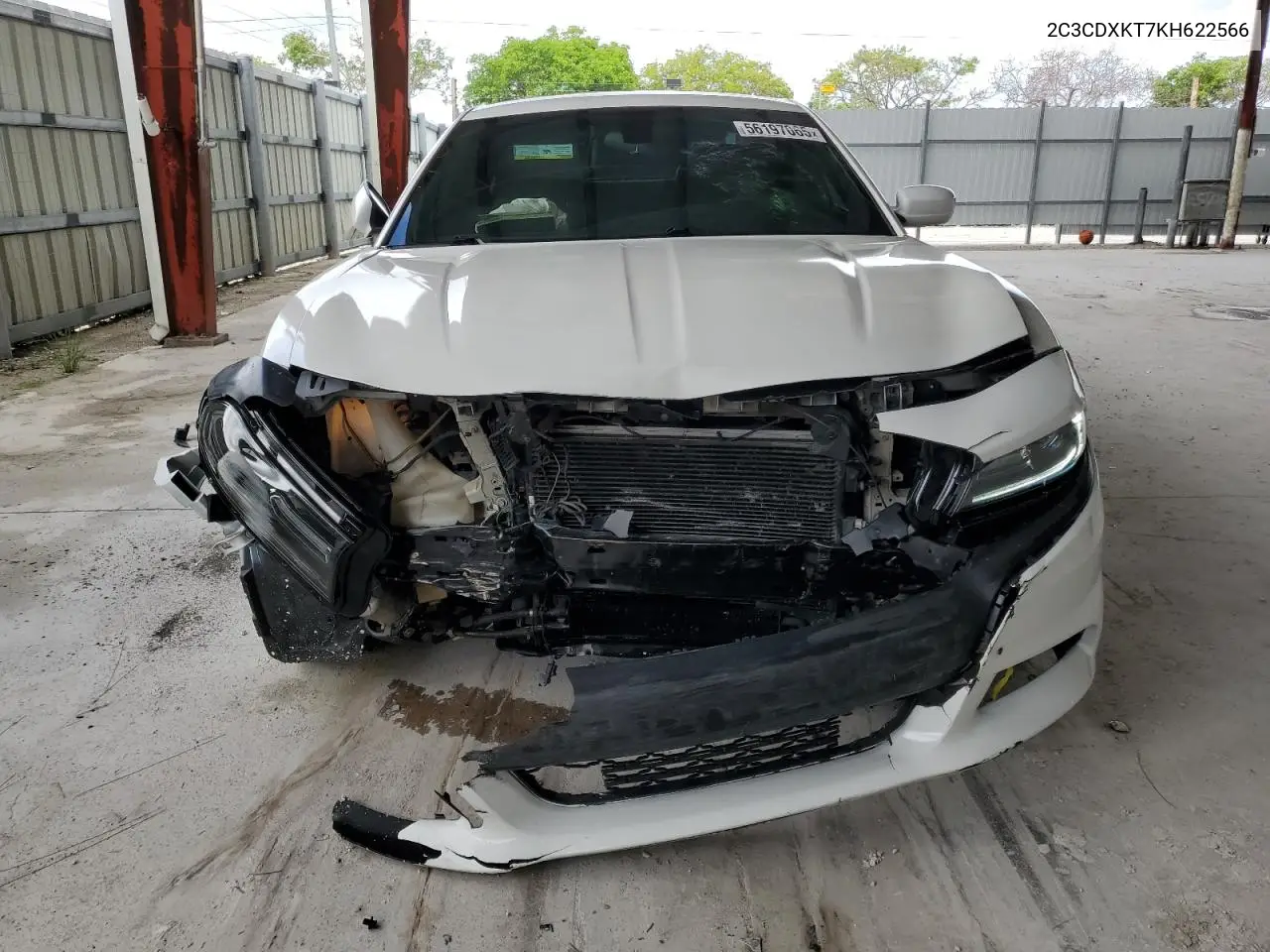 2019 Dodge Charger Police VIN: 2C3CDXKT7KH622566 Lot: 56197065