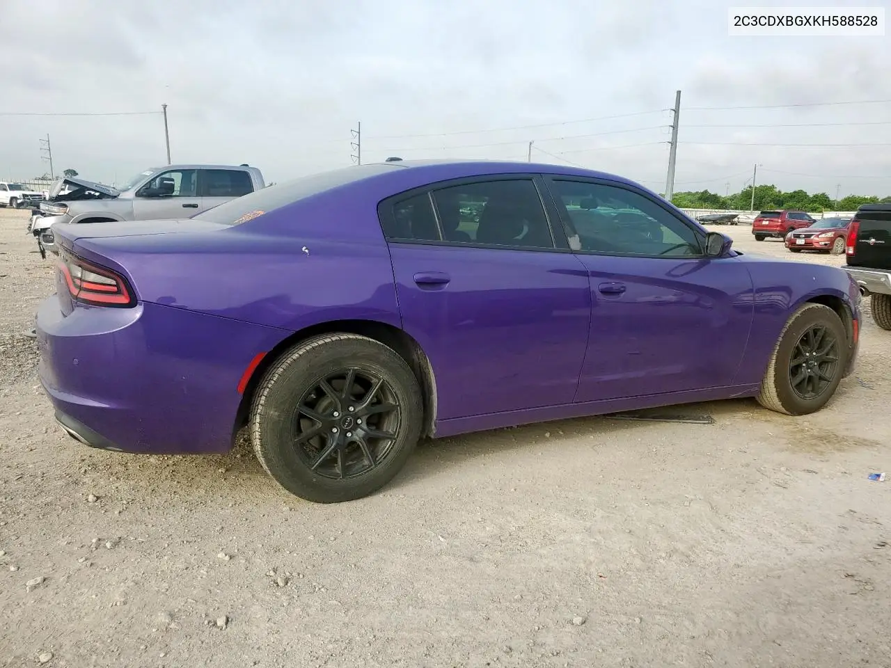 2019 Dodge Charger Sxt VIN: 2C3CDXBGXKH588528 Lot: 56551515
