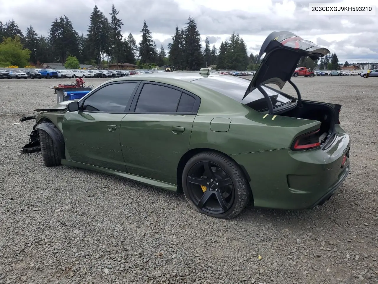 2019 Dodge Charger Scat Pack VIN: 2C3CDXGJ9KH593210 Lot: 56586775