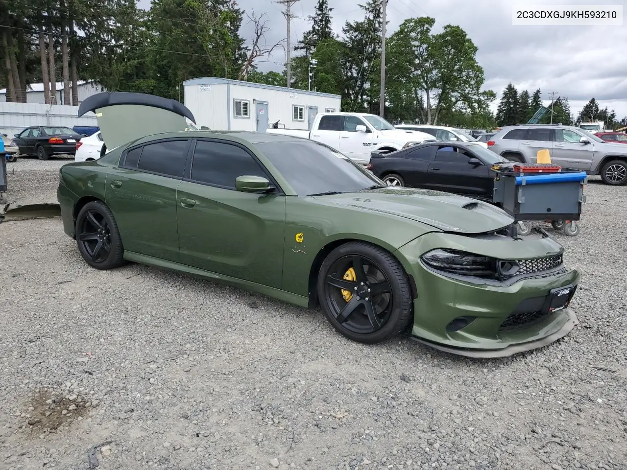 2019 Dodge Charger Scat Pack VIN: 2C3CDXGJ9KH593210 Lot: 56586775
