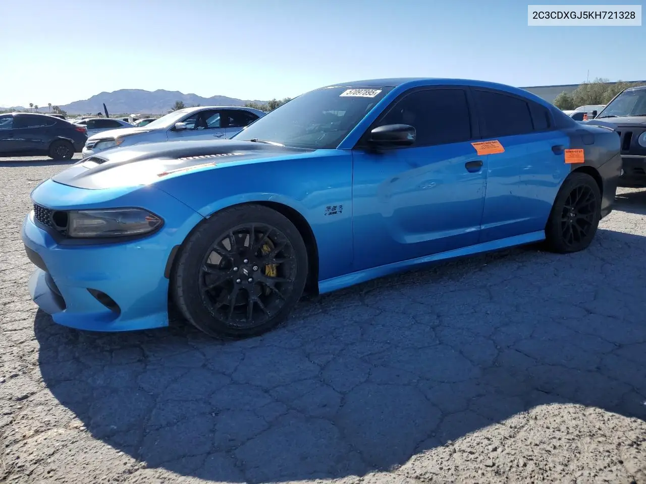 2019 Dodge Charger Scat Pack VIN: 2C3CDXGJ5KH721328 Lot: 57097895