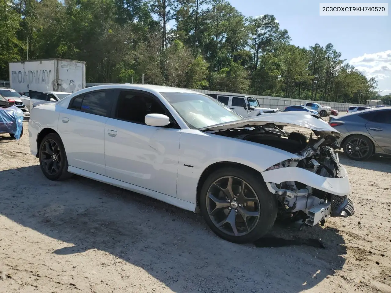 2019 Dodge Charger R/T VIN: 2C3CDXCT9KH740570 Lot: 57127345