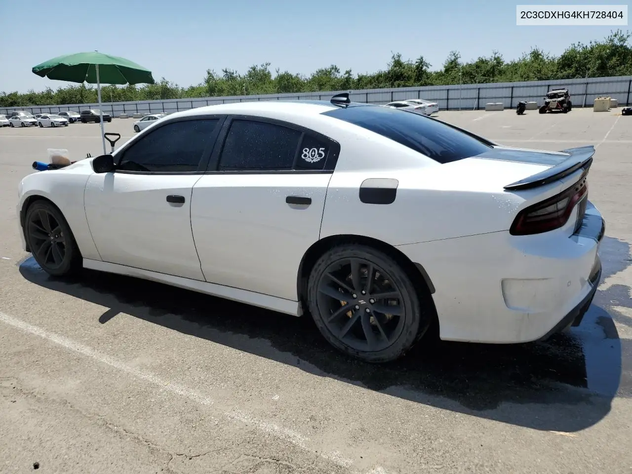 2019 Dodge Charger Gt VIN: 2C3CDXHG4KH728404 Lot: 60317045