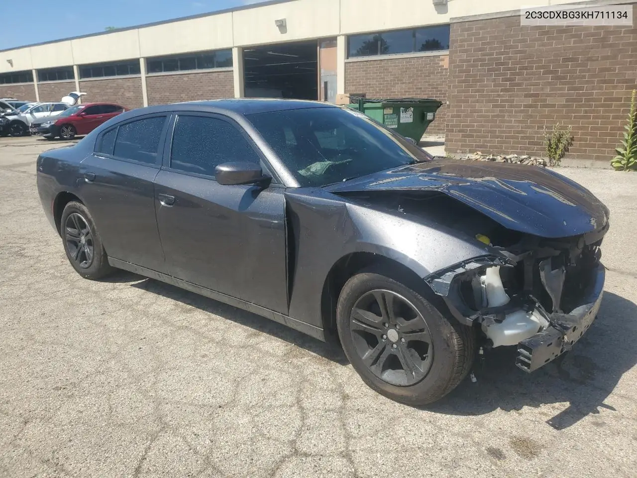 2019 Dodge Charger Sxt VIN: 2C3CDXBG3KH711134 Lot: 61253235