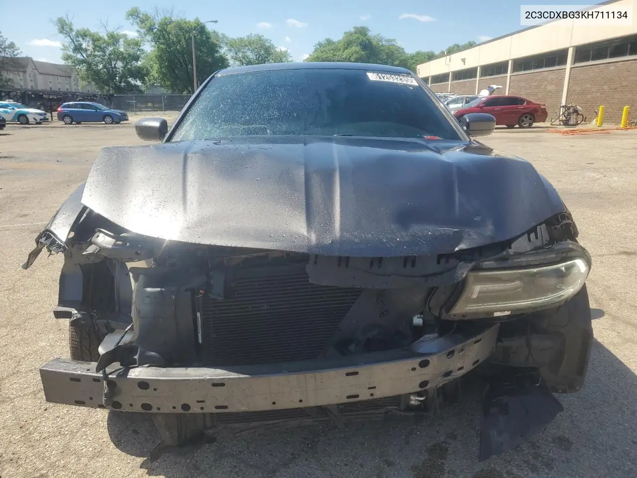 2019 Dodge Charger Sxt VIN: 2C3CDXBG3KH711134 Lot: 61253235