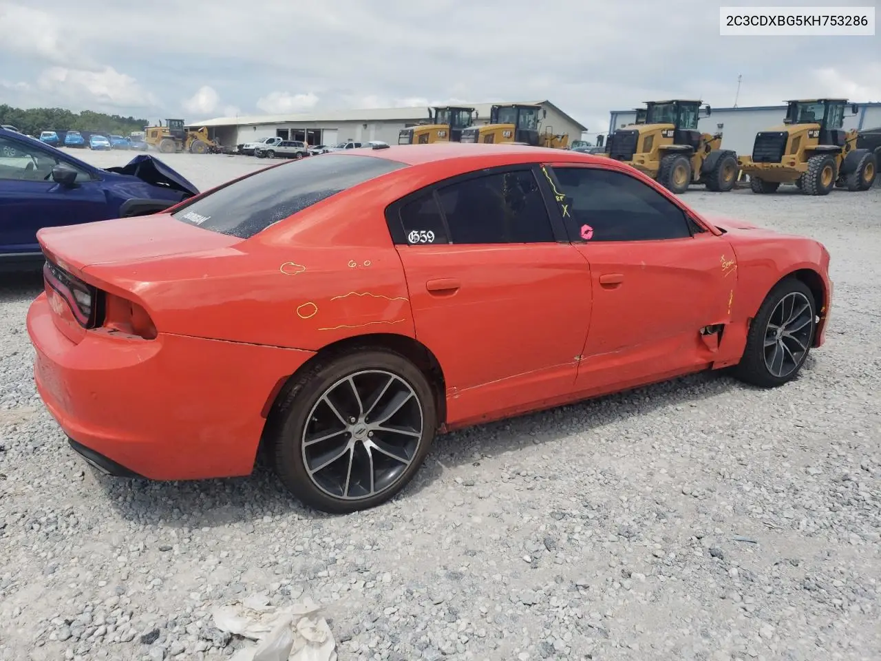 2019 Dodge Charger Sxt VIN: 2C3CDXBG5KH753286 Lot: 61360885