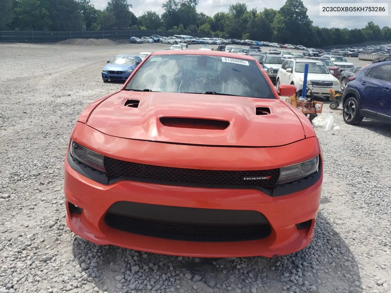 2019 Dodge Charger Sxt VIN: 2C3CDXBG5KH753286 Lot: 61360885