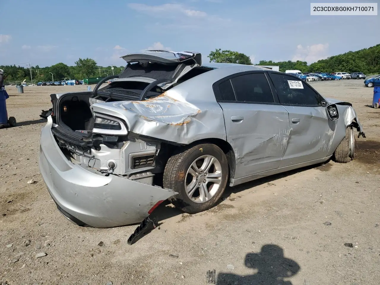 2019 Dodge Charger Sxt VIN: 2C3CDXBG0KH710071 Lot: 62113135