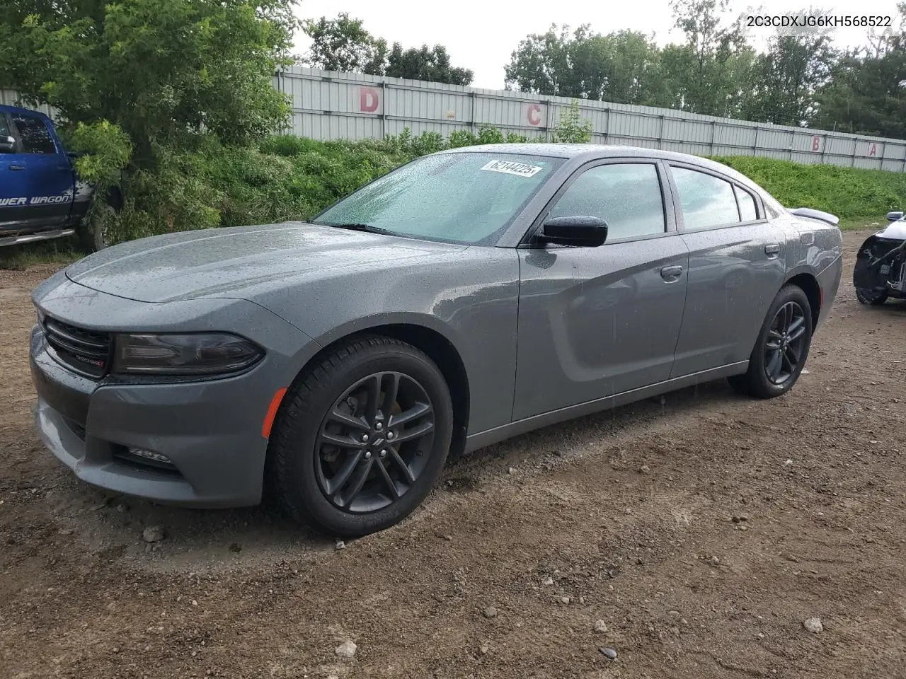 2019 Dodge Charger Sxt VIN: 2C3CDXJG6KH568522 Lot: 62144225