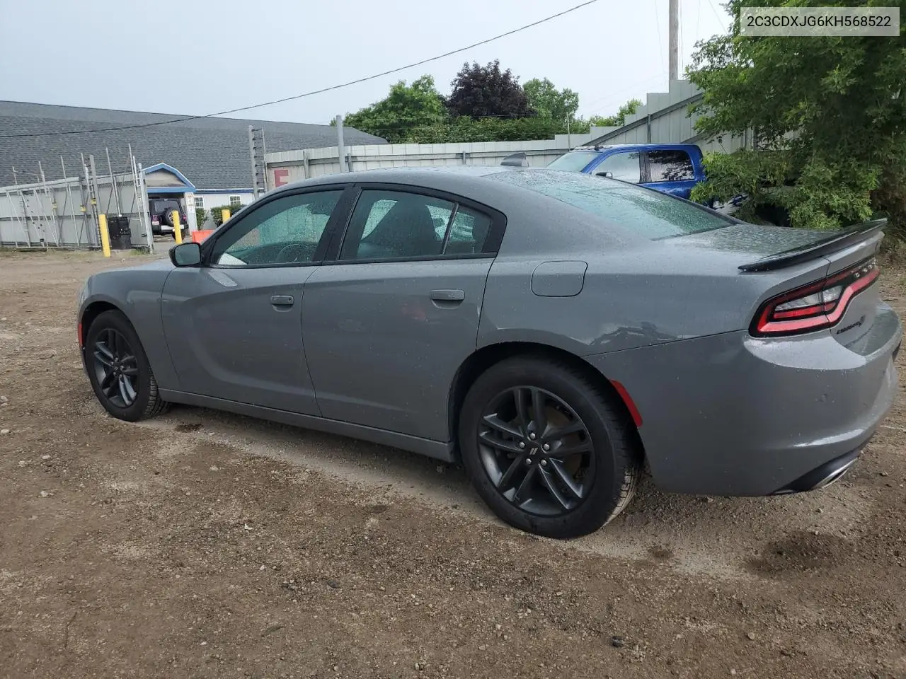 2019 Dodge Charger Sxt VIN: 2C3CDXJG6KH568522 Lot: 62144225