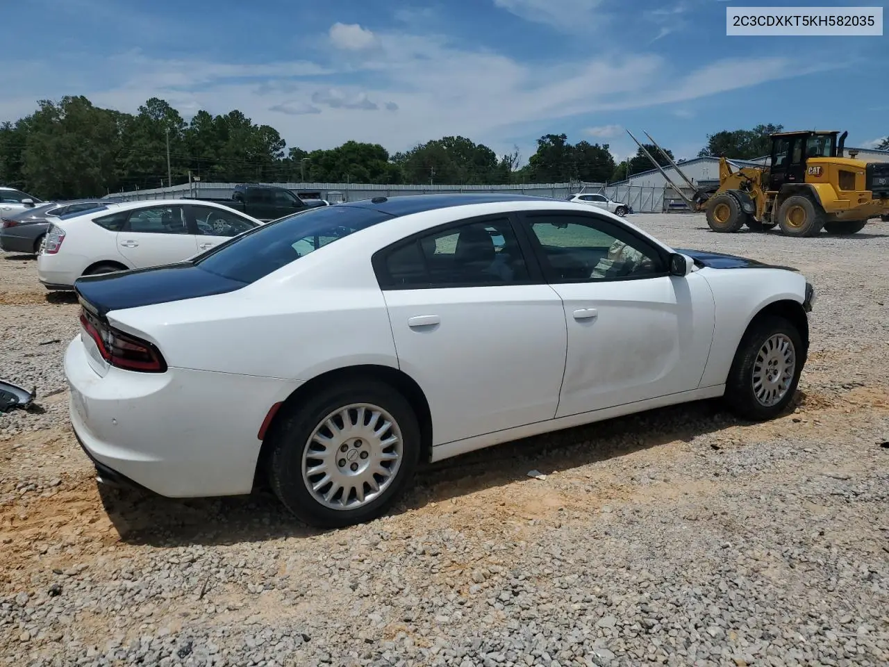 2019 Dodge Charger Police VIN: 2C3CDXKT5KH582035 Lot: 62581875