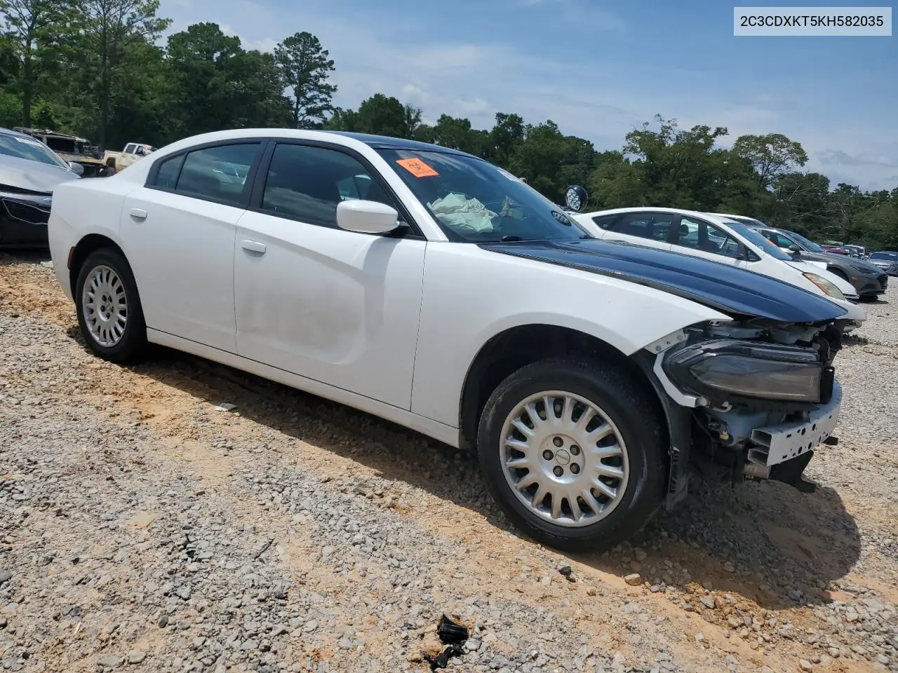 2019 Dodge Charger Police VIN: 2C3CDXKT5KH582035 Lot: 62581875