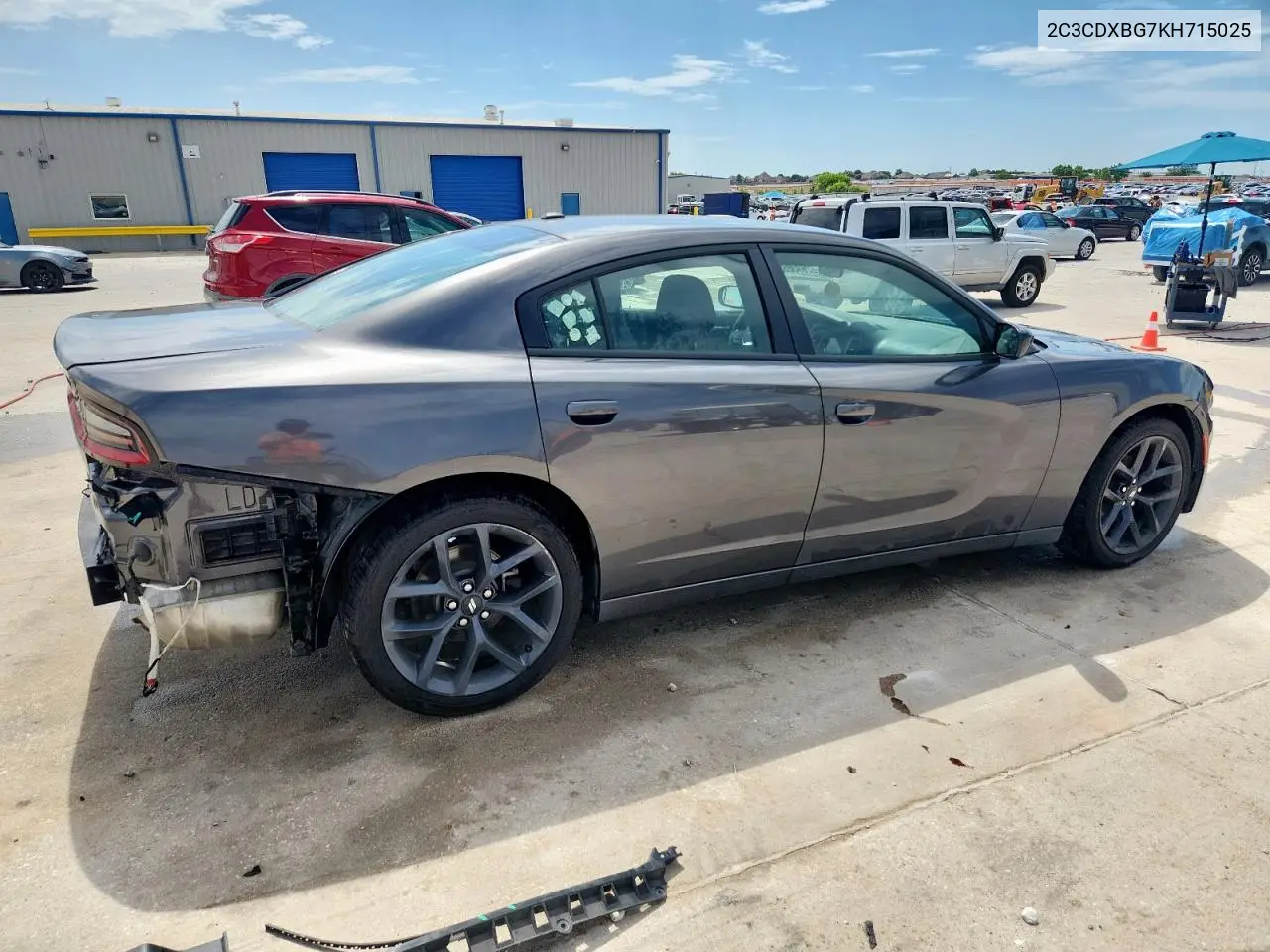 2019 Dodge Charger Sxt VIN: 2C3CDXBG7KH715025 Lot: 62693055